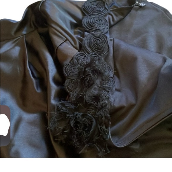 Ruby Rox Black One Shoulder Ruched Dress Women’s Size 9 - Picture 2 of 10